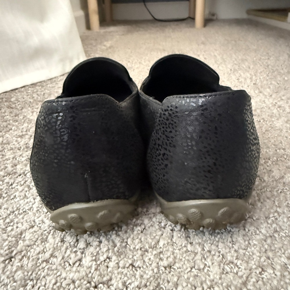 Vionic Elora Black Pebbled Leather Loafers Orthotic Flats 7 Comfort Professional - Picture 4 of 8